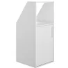 UNDER│Armoire sous-pente 1 porte│Blanc│50x48xh110/70 cm