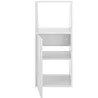 UNDER│Armoire sous-pente 1 porte│Blanc│50x48xh110/70 cm
