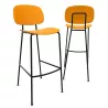 SOFIA│Tabouret 4 pieds esprit 50's│Polypropylène ou tissu