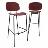 SOFIA│Tabouret 4 pieds esprit 50's│Polypropylène ou tissu