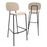 SOFIA│Tabouret 4 pieds esprit 50's│Polypropylène ou tissu