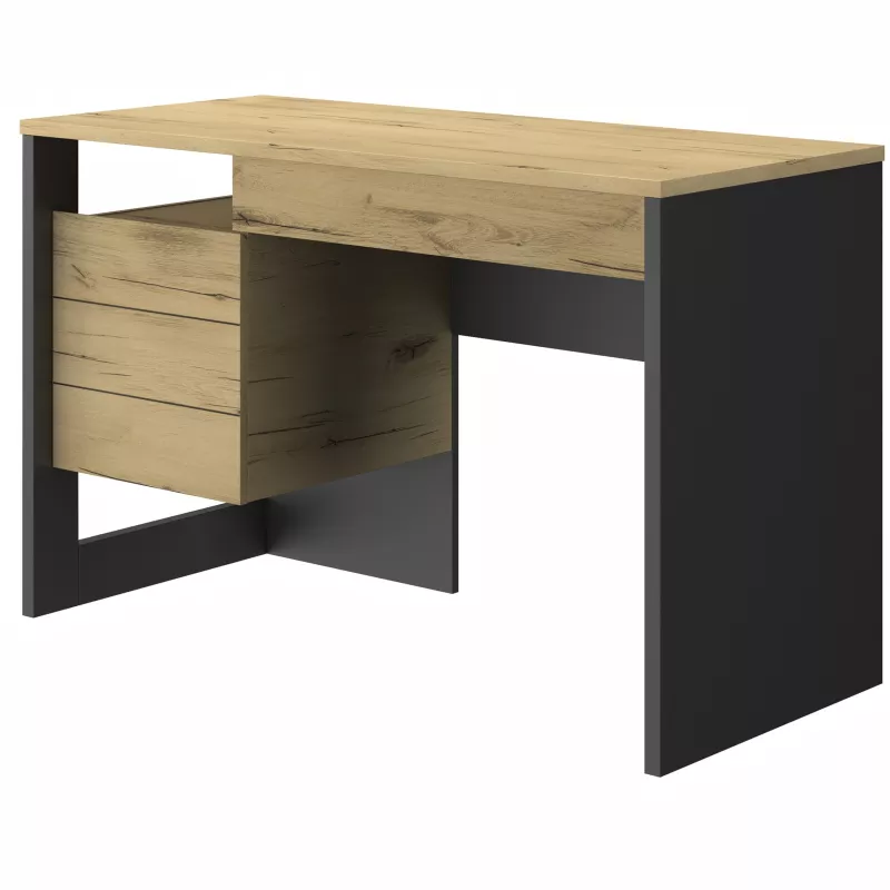 RUSSEL│Bureau tiroir + porte│119x54xh75 cm