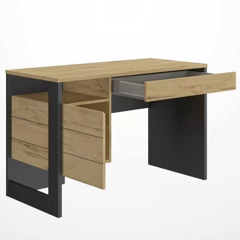 RUSSEL│Bureau tiroir + porte│119x54xh75 cm