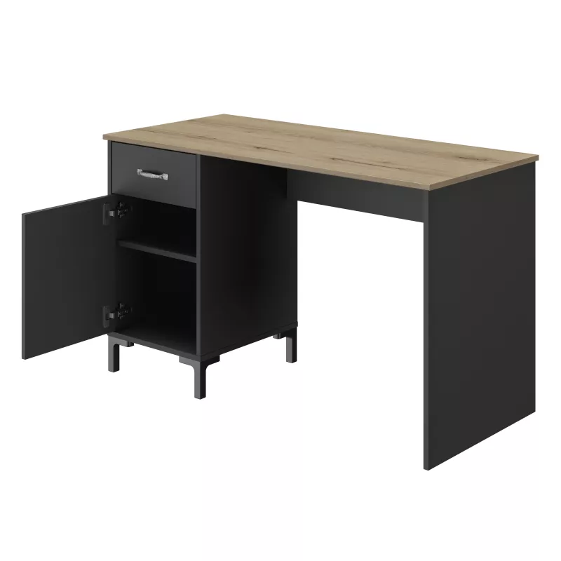 MANCHESTER│Bureau tiroir + porte│120x55xh73 cm