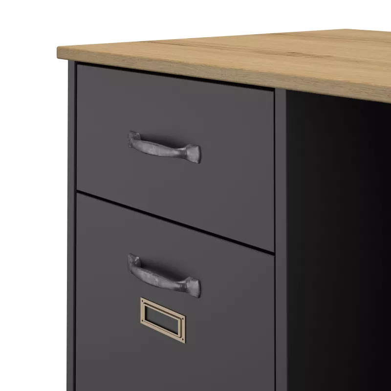 MANCHESTER│Bureau tiroir + porte│120x55xh73 cm