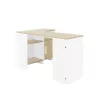 LIVERPOOL│Bureau étagères + porte│Blanc│136x88xh76 cm