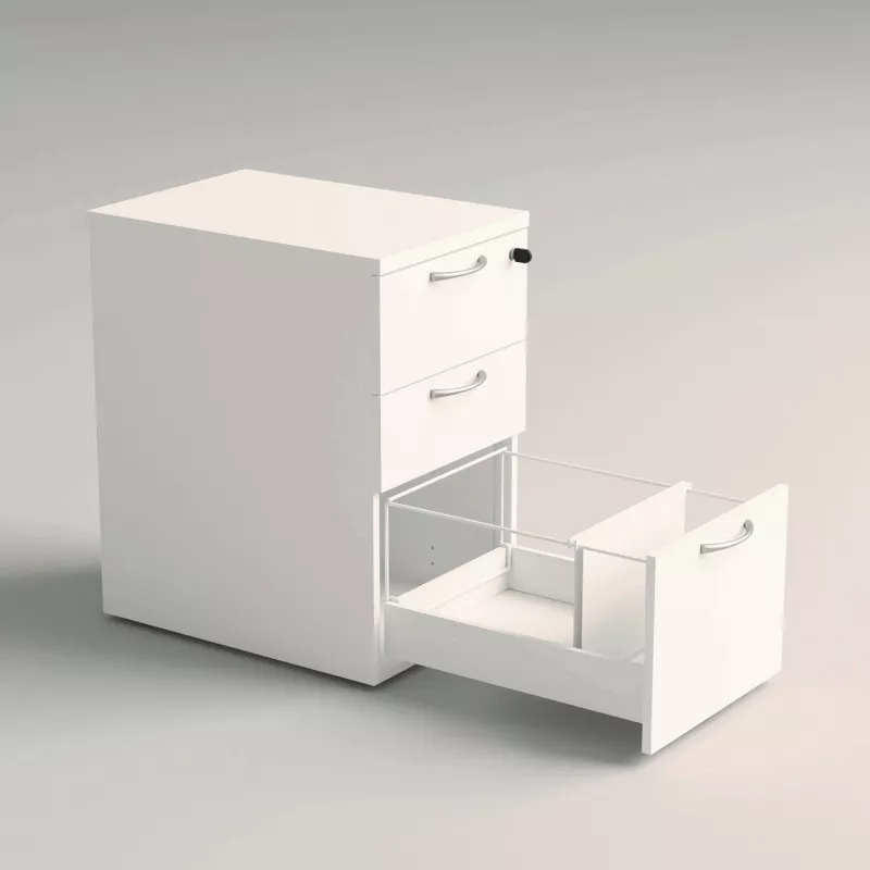 COMFORT│Caisson Hauteur bureau 3-4 tiroirs - profondeur 60│Unicolore structurex