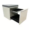 SITAG SYSTEM│Caisson sur roulettes avec top coussin tissu │Profondeur 40 cm│Blanc/Gris clair