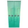 BUWA│Vestiaire monobloc métallique  - 4 casiers│Vert sapin