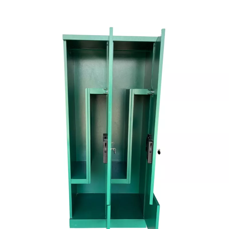 BUWA│Vestiaire monobloc métallique  - 4 casiers│Vert sapin