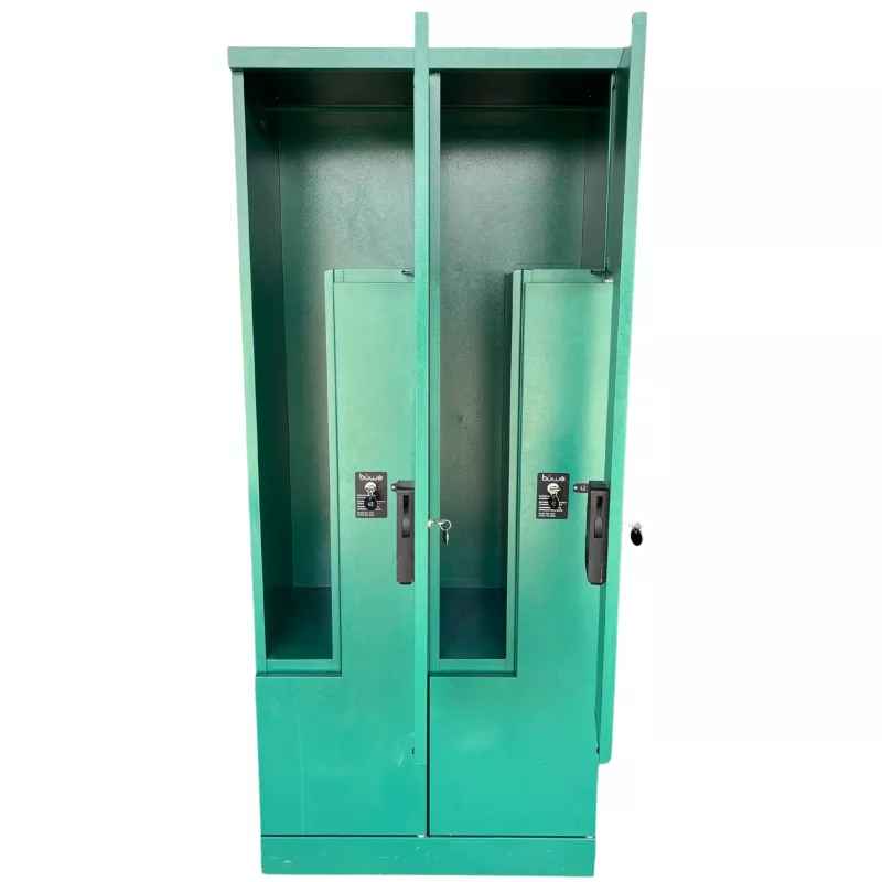 BUWA│Vestiaire monobloc métallique  - 4 casiers│Vert sapin