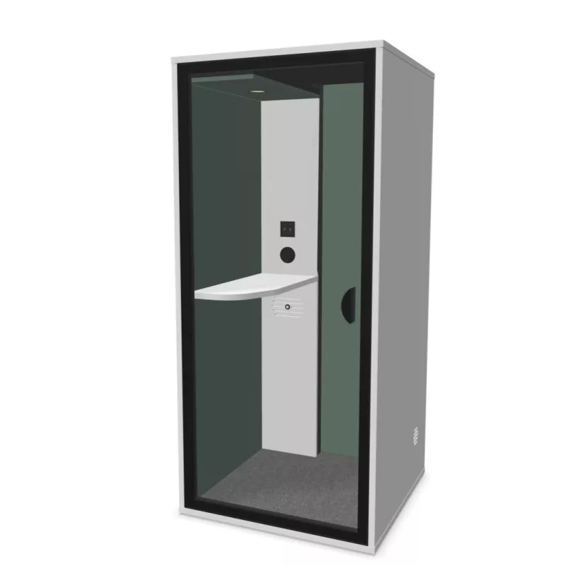 ESSENTIELLE SOLO│Modèle S│1 personne│Cabine acoustique pleine ou vitré
