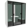 ESSENTIELLE DUO│Modèle M│2 personnes│Cabine acoustique pleine ou vitrée