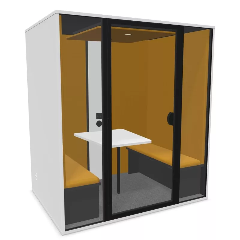 ESSENTIELLE QUATTRO│Modèle L│4 personnes│Cabine acoustique pleine ou vitrée