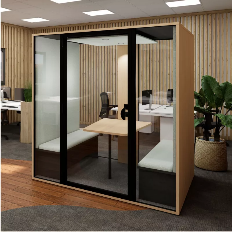 ESSENTIELLE SEI│Modèle XL│6 personnes│Cabine acoustique pleine ou vitrée