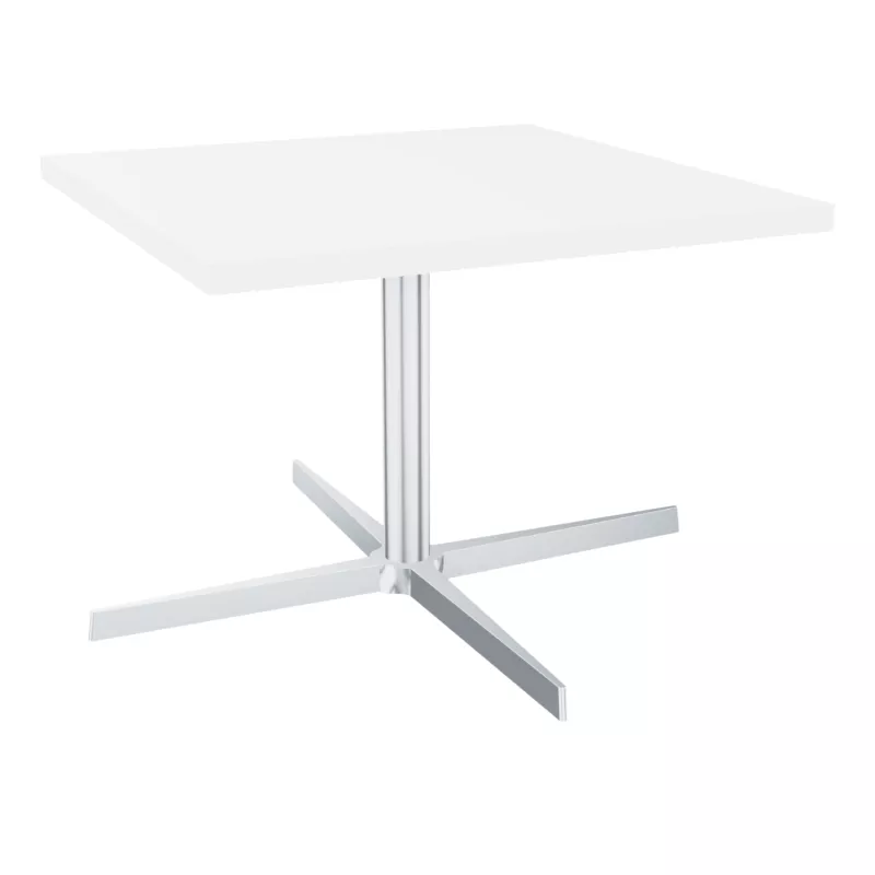 STAR│Table Basse carrée│Noir ou Blanc/Chromé