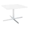 STAR│Table Basse carrée│Noir ou Blanc/Chromé