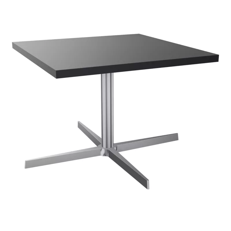STAR│Table Basse carrée│Noir ou Blanc/Chromé