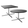 STAR│Table Basse carrée│Noir ou Blanc/Chromé