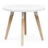 EVASION│Table Basse ronde ø 75 x H 45 cm│Noir ou blanc / Hêtre