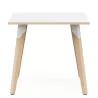 EVASION│Table carrée L 80 xH 73.5 cm│2 coloris de plateaux / Pied hêtre massif