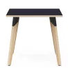 EVASION│Table carrée L 80 xH 73.5 cm│2 coloris de plateaux / Pied hêtre massif