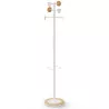 BORA│Porte-manteaux H 178 cm│6 Patères│Bambou / blanc
