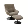 BILBAO│Fauteuil avec repose pied│Assise pivotante