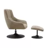 BILBAO│Fauteuil avec repose pied│Assise pivotante