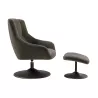 BILBAO│Fauteuil avec repose pied│Assise pivotante