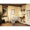 BILBAO│Fauteuil avec repose pied│Assise pivotante
