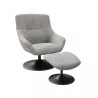 BILBAO│Fauteuil avec repose pied│Assise pivotante