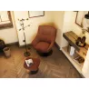 BILBAO│Fauteuil avec repose pied│Assise pivotante