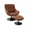 BILBAO│Fauteuil avec repose pied│Assise pivotante