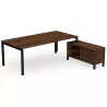 RIO DIRECTION│Bureau de direction p 80 avec rangements - L 160/180 cm