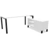 RIO DIRECTION│Bureau de direction p 80 avec rangements - L 160/180 cm