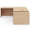 KARA│Bureau de direction avec retour et caisson porteur│4 décors bois à choix