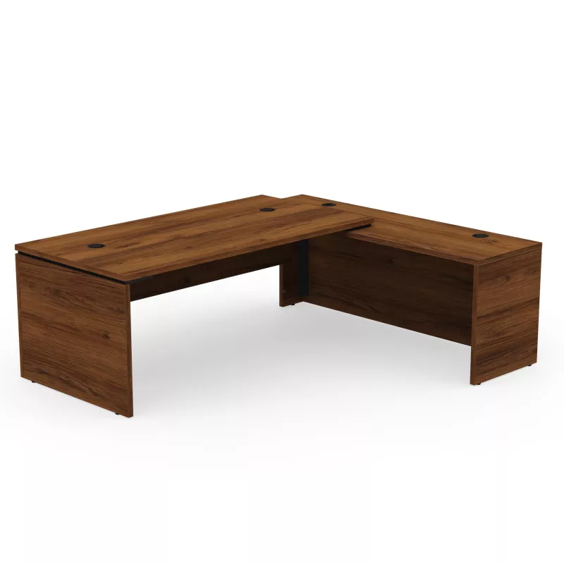 KARA│Bureau de direction avec retour│4 décors bois à choix