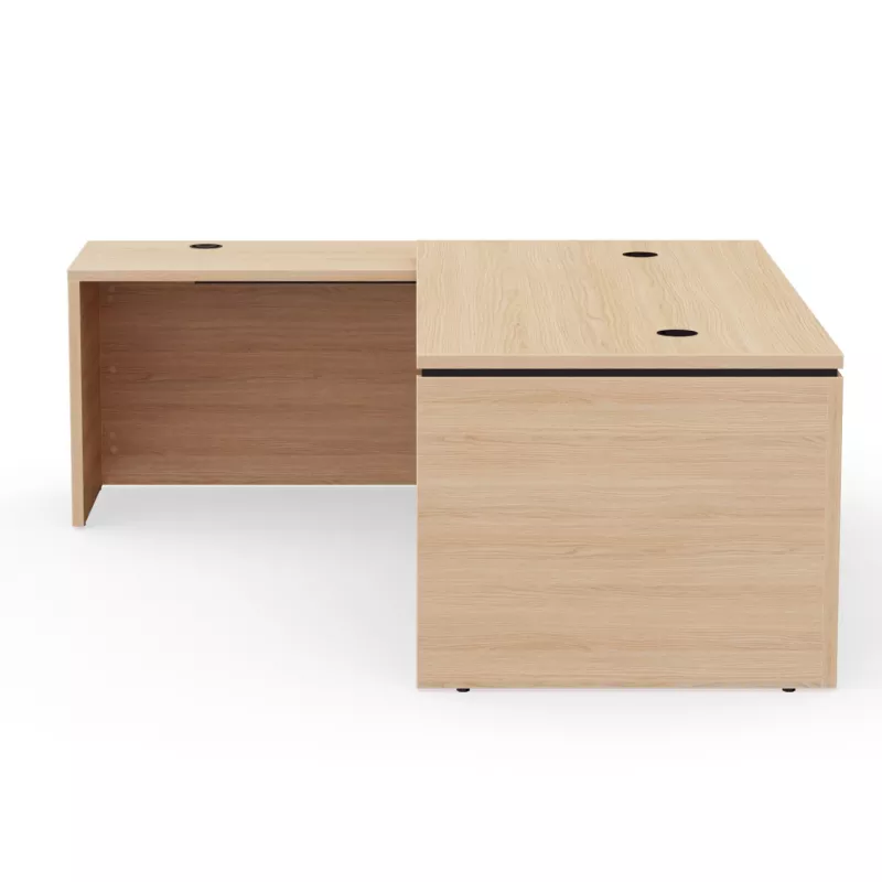 KARA│Bureau de direction avec retour│4 décors bois à choix