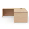 KARA│Bureau de direction avec retour│4 décors bois à choix