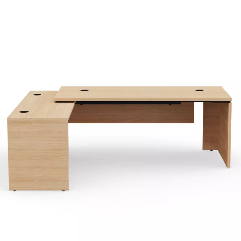 KARA│Bureau de direction avec retour│4 décors bois à choix