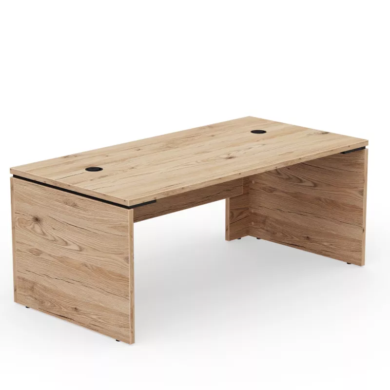 KARA│Bureau de direction droit│4 décors bois à choix