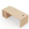KARA│Bureau de direction avec caisson porteur│4 décors bois à choix