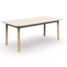 KARL DIRECTION│Bureau de direction plateau droit │Lin / Chêne massif