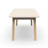 KARL DIRECTION│Bureau de direction plateau droit │Lin / Chêne massif