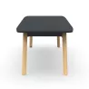 KARL DIRECTION│Bureau de direction plateau droit │Lin / Chêne massif