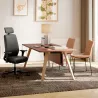 MUNIK│Fauteuil de direction│Têtière│Mousse injectée│cuir noir