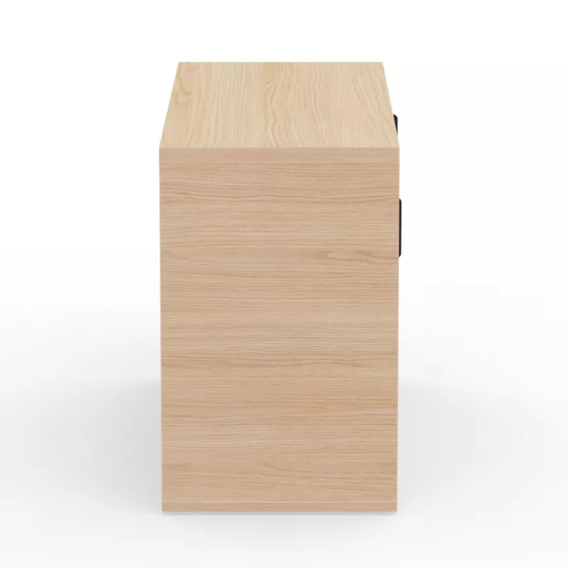 KARA RANGEMENT│Armoire Hauteur bureau x Largeur 100 cm - 2 portes coulissantes│4 coloris à choix
