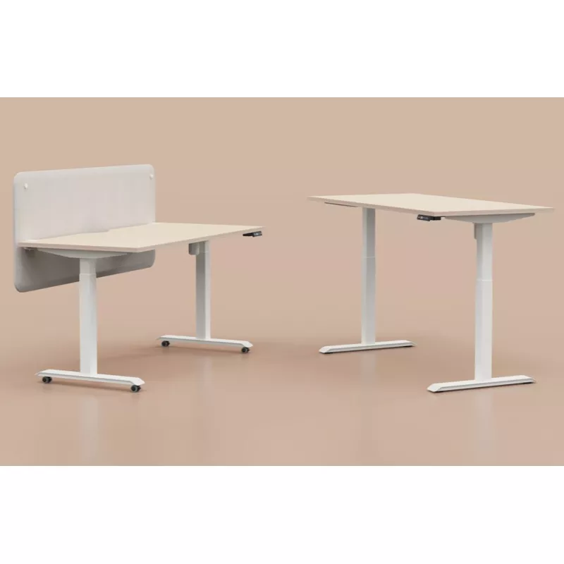 LUTZ 2 épaisseur 25MM│Bureau électrique simple motorisation - 3 mémoires de position - USB A+C
