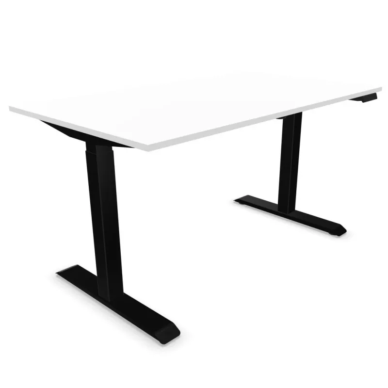 LUTZ 2 épaisseur 19MM│Bureau électrique simple motorisation - 3 mémoires de position - USB A USB C